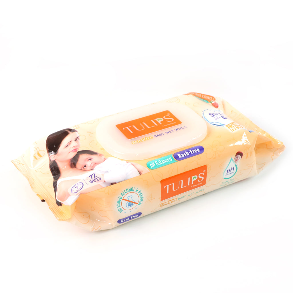 Tulips Sensitive Baby Wet Wipes (1 Set)
