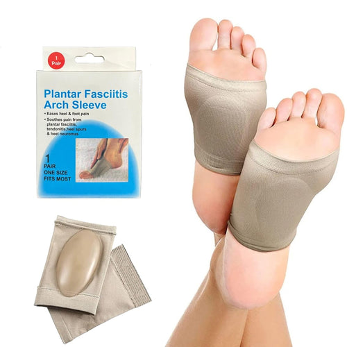 13022 Foot Arch Support For Men  Women  Medial Arch Support For Flat Feet Correction Sleeve With Cushion  Plantar Fasciitis Leg Foot Pain Relief Product  Foot Care For Orthopedic Shoes Slippers (1 Pair)